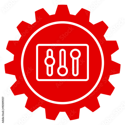 Einstellungen für Regler Steuerung und Mischpult als Vektor Illustration transparentes PNG Design