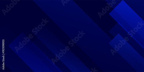 Abstract blue gradient rectangle shapes background.  Blue geometric shiny and layer element design