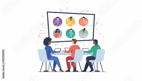 Optimizing Hybrid Work: Professionals Powering Global Collaboration Through Virtual Meetings