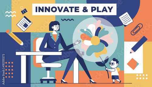 Fostering Creative Innovation: Professional Woman Embraces New Ideas for Strategic Business Growth