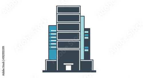 Modern Office Building Illustration