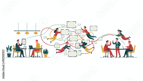 Driving Enterprise Innovation: Visualizing Seamless Digital Collaboration & Data Flow Across Teams