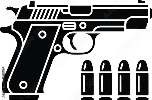 Defense handgun and ammunition arrangement