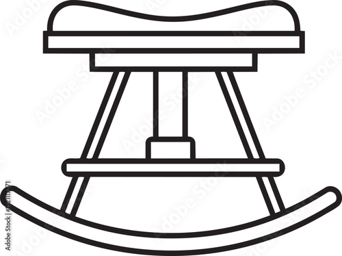 Minimalist icon representing a vector file format for digital design projects