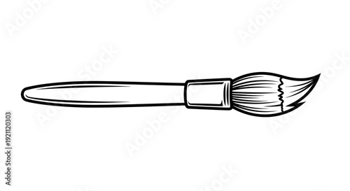 Artist Paint Brush Illustration