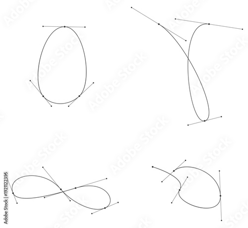 ベジェ曲線 練習用サンプルセット