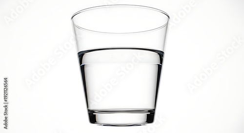 Wallpaper Mural Clear Glass with Water on White Background. Torontodigital.ca