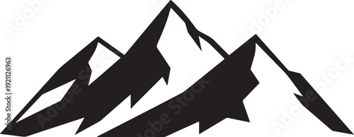 Mountain Peak Silhouette Landscape Illustration,
Majestic Mountain Range Black Vector Design,
Minimal Mountain Skyline Silhouette Art