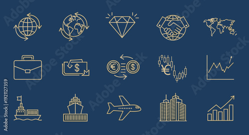 Collection of Business and Finance Icons 3.