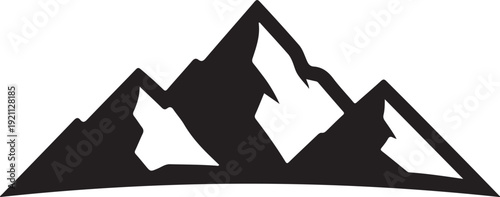 Mountain Peak Silhouette Landscape Illustration,
Majestic Mountain Range Black Vector Design,
Minimal Mountain Skyline Silhouette Art