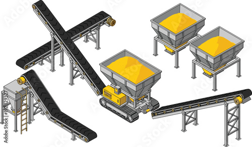 Smart home technology icons set, security camera, wifi router, power outlet and speaker, vector illustration