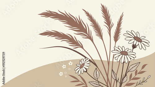 floral background with flowers