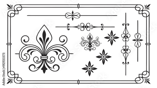 Gemini said

Ornate set of black wrought iron gate, fence, and frame vectors featuring vintage floral scrolls, swirl patterns, and decorative leaf elements in a classic silhouette style