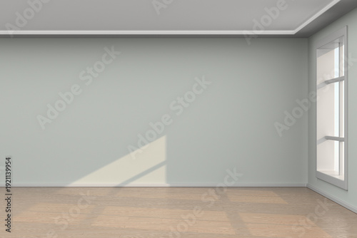 Empty room with window. 3D ...