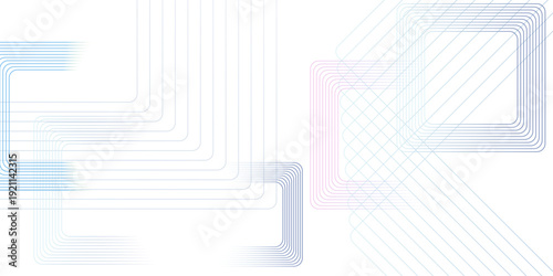 abstract gradient rounded rectangle lines minimal geometric background with motion blur effect and modern tech layout
