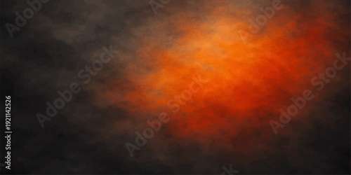 An abstract red fire background features a beautiful sunset cloudscape where orange flames and dark smoke blend into a dramatic nature sky of yellow light and blue dusk