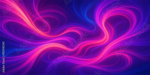 Smooth abstract pink and purple wallpaper featuring a flowing wave pattern with soft light curves and a vibrant motion texture backdrop for modern vector art design