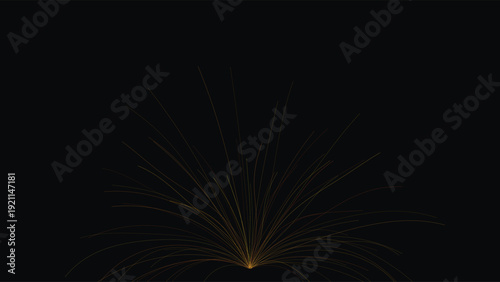 Flow lines of glowing fiber optics radiating dynamic light trails against a dark background, showcasing vibrant motion and intricate patterns