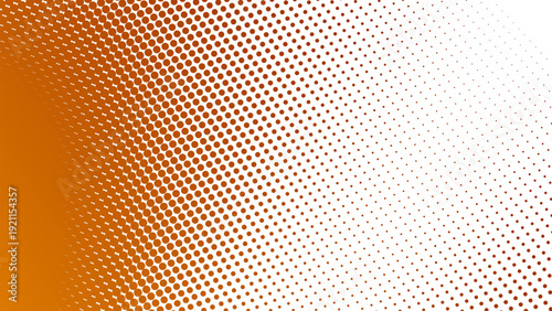 Orange Gradient with Halftone Dot Abstract Background in Modern Minimal Digital Texture Style