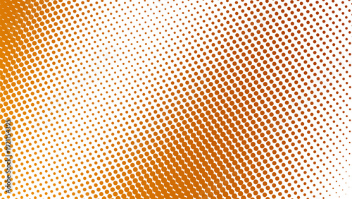 Orange Gradient with Halftone Dot Abstract Background in Modern Minimal Digital Texture Style