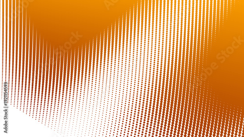 Orange Gradient with Halftone Dot Abstract Background in Modern Minimal Digital Texture Style