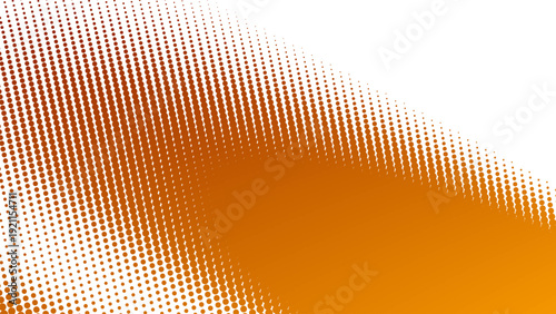 Orange Gradient with Halftone Dot Abstract Background in Modern Minimal Digital Texture Style