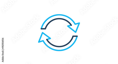 Circular Arrows Refresh Reload Symbol Icon.