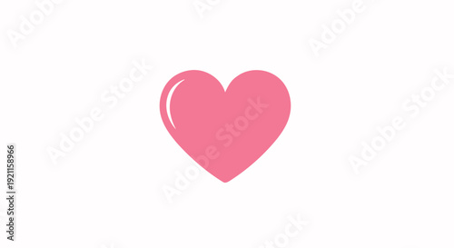 Pink Heart Icon Symbol Love.