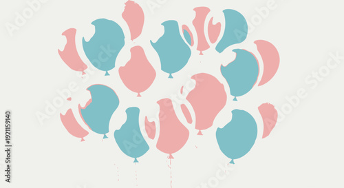 Colorful Balloons in Cluster Formation.