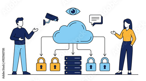 Cloud Computing Data Security & Privacy: Network Monitoring, IT Infrastructure, and Digital Protection