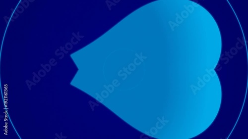 Blue Cloud Icon Animation on Dark Background.