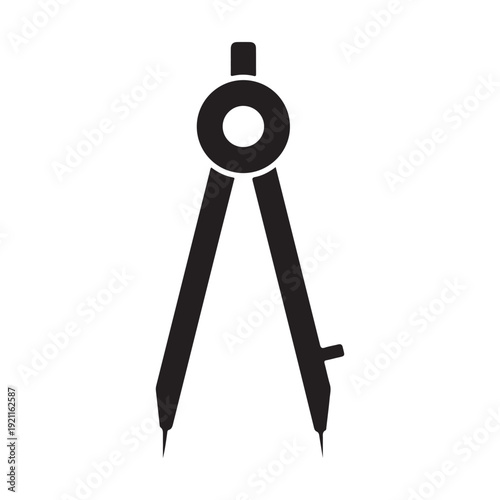 Compass drawing tool for geometry and drafting  precision instrument for creating circles and arcs