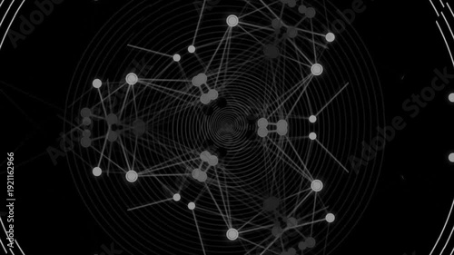 Network Visualization with Nodes and Connections.