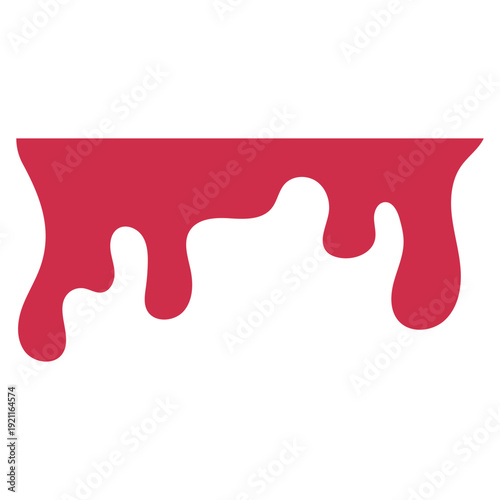 Red Dripping Paint Graphic