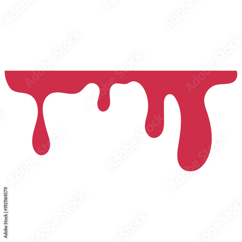 Red Dripping Liquid Graphic