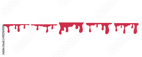 Red Dripping Liquid Graphic