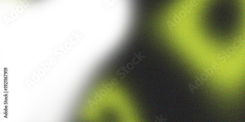 Canvas-taulu Fluorescent green and yellow grainy light leak on transparent backdrop