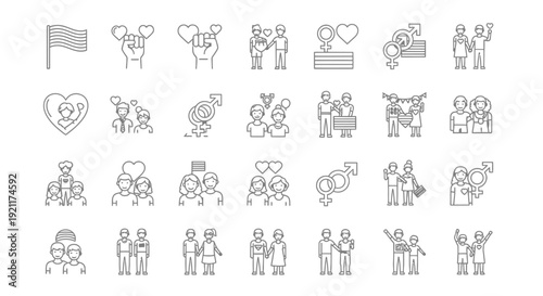 Set of vector people silhouette icons cartoon style pattern illustration for seamless wallpaper design