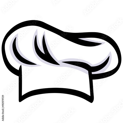 Chef Hat Cap Illustration Vector Drawing Icon Design