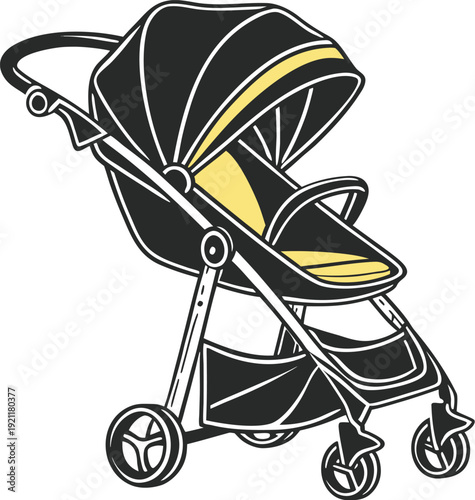 baby carriage vector illustration