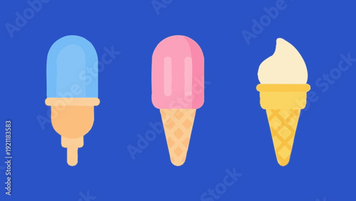 Simple illustration of ice cream.