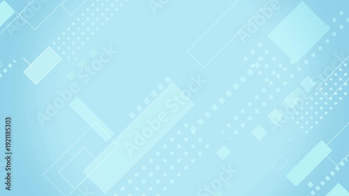 ビジネス向けの水色の幾何学模様のループ背景動画 / Light blue geometric loop background video for business