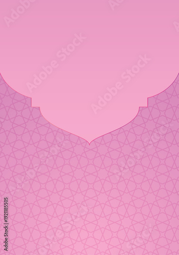 abstract pink background with batik ornaments