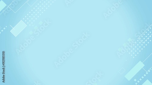 ビジネス向けの水色の幾何学模様のループ背景動画 / Light blue geometric loop background video for business