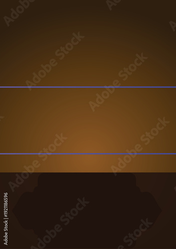 abstract islamic brown background with line ornaments