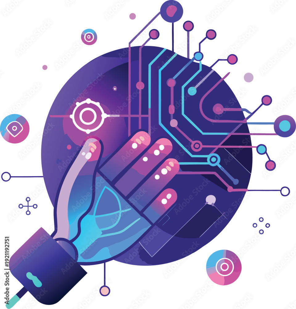 Fototapeta premium Innovative Technology and Idea Generation Concept