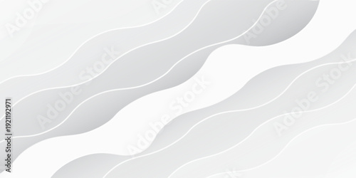 Modern white and light gray wave modern soft luxury texture with smooth and clean vector subtle abstract modern abstract