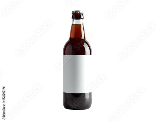 Wallpaper Mural Bottle of dark liquid with blank label on white background. Torontodigital.ca