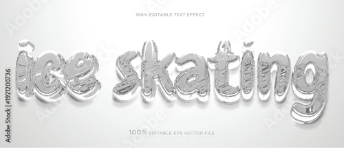 ice skating text effect