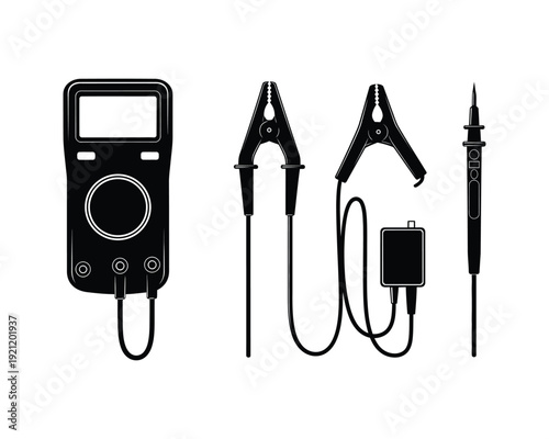 Multimeter and electrical testing equipment set